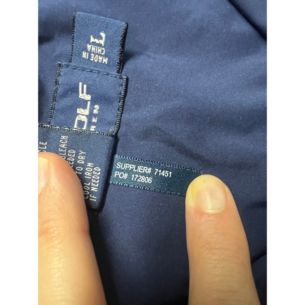 Polo Golf Ralph Lauren Quail Hollow Championship Windbreaker Navy Blue Mens L - Picture 6 of 13